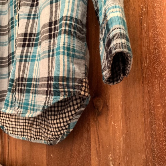 GAP Boys Plaid Cotton Lined Button Up Shirt Size 12 - Picture 9 of 15